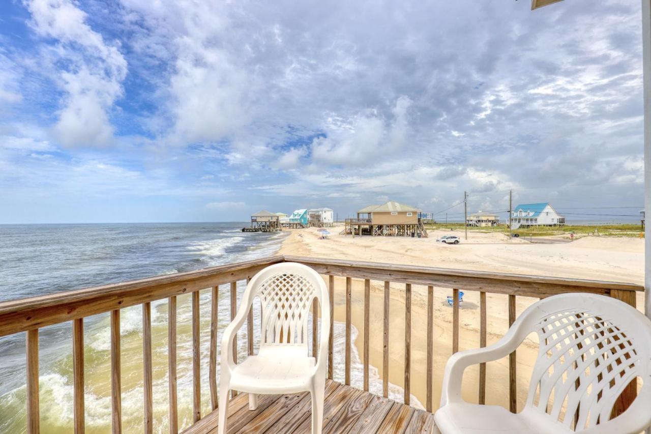 Villa Delphinus - Beachfront! And Pet Friendly! Feel The Ocean Breezed And Hear The Waves Lapping Right At Your Doorstep! Home Dauphin Island Dış mekan fotoğraf